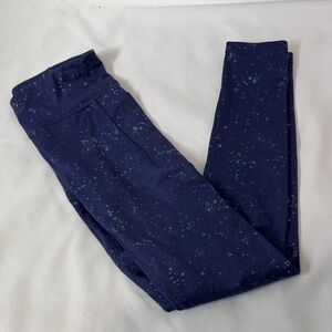Athleta Girl Speckled Navy hi rise stash your treasures legging